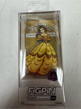 Disney Princess Belle FigPin Brooch in Yellow and Gold
